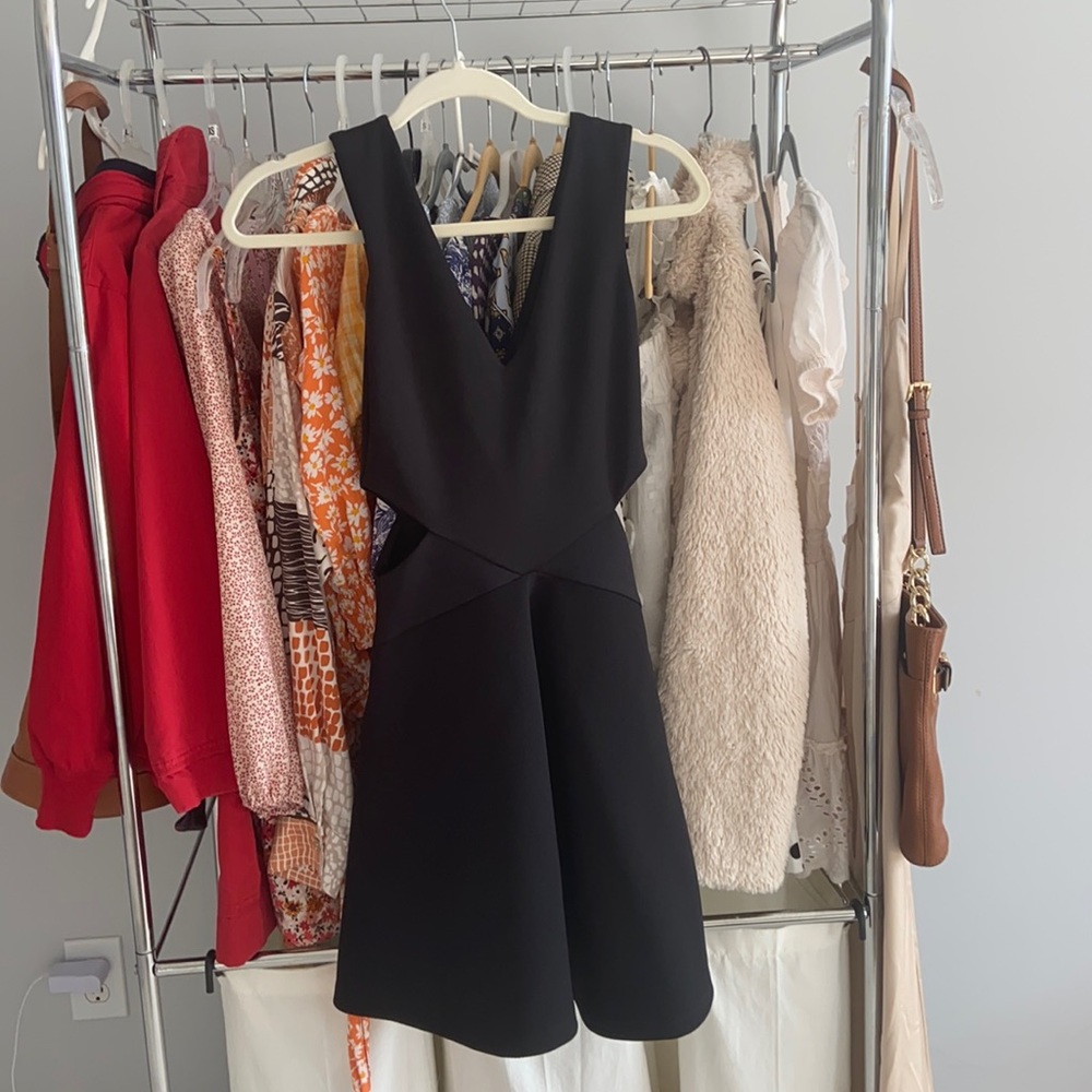TopShop black cutout minidress